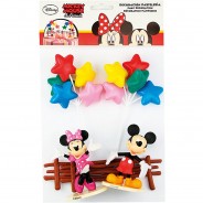 Preisvergleich für Backzubehör: Tortendekoset Disney Mickey & Minnie Mouse, 6-tlg. bunt