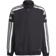 Preisvergleich für Jacken & Outdoorkleidung: Trainingsjacke SQ21 PRE  (recycelt) schwarz/weiß Gr. 116 Jungen Kinder