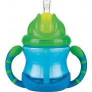 Preisvergleich für Essen & Trinken: Trinkhalmtasse, auslaufsicher, 240ml, Blue blau