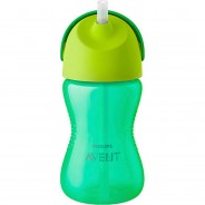 Preisvergleich für Essen & Trinken: Trinklernbecher mit Strohhalm, SCF798/01, 300ml, 12-18M grün