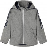 Preisvergleich für Jacken & Outdoorkleidung: Übergangsjacke NKMMAX  (recycelt) dunkelgrau Gr. 134 Jungen Kinder