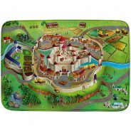 Preisvergleich für Heimtextilien: Ultrasoft Spielteppich Mittelalter, 100 x 150 cm braun/grün