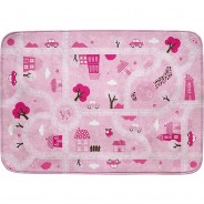 Preisvergleich für Heimtextilien: Ultrasoft Spielteppich, Straßenverkehr, rosa, 100 x 150 cm rosa/pink