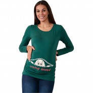 Preisvergleich für Mode für Mamas: Umstandslangarmshirt Coming Soon mit Motiv Umstandslangarmshirts dunkelgrün Gr. 42 Damen Erwachsene
