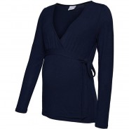 Preisvergleich für Mode für Mamas: Umstandslangarmshirt MLLIE dunkelblau Gr. 42 Damen Erwachsene