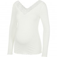Preisvergleich für Mode für Mamas: Umstandslangarmshirt MTRINA weiß Gr. 40 Damen Kinder