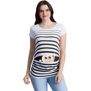 Preisvergleich für Mode für Mamas: Umstandsshirt Winke Winke mit Motiv Umstandsshirts weiß Gr. 36 Damen Erwachsene