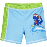 Preisvergleich für Bademode: UV-Schutz Shorts Dino Badehosen  blau/grün Gr. 122/128 Jungen Kinder