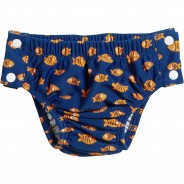 Preisvergleich für Bademode: UV-Schutz Windelhose Krokodil zum Knöpfen Badehosen  dunkelblau Gr. 74/80 Jungen Baby