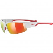 Preisvergleich für Accessoires für Kinder: uvex Sonnenbrille sportstyle 215 white m.red/ mir.red weiß/bordeaux Mädchen Kinder