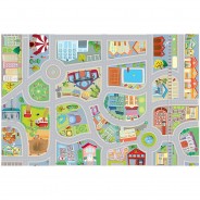Preisvergleich für Heimtextilien: V-MAT -100x150 Spielmatte Stadt bunt