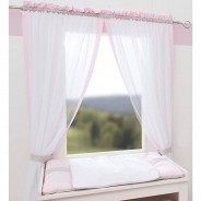 Preisvergleich für Heimtextilien: Vorhang Prinzessin, 150 x 100 cm (2 Schals) rosa