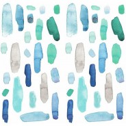 Preisvergleich für Wandtattoos: Wandsticker - Cool Watercolor Swatch mehrfarbig