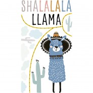 Preisvergleich für Wandtattoos: Wandtattoo Sprüche Lama - Shalalala Llama Wandtattoos mehrfarbig Gr. 110 x 200
