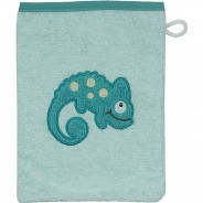 Preisvergleich für Heimtextilien: Waschhandschuh Eidechse 15x21 mint Gr. 15 x 21
