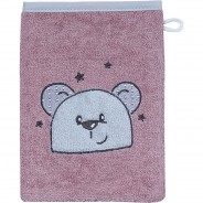 Preisvergleich für Heimtextilien: Waschhandschuh Maulwurf 15x21 flieder Gr. 15 x 21