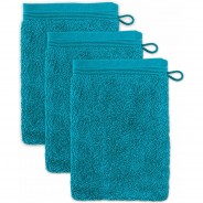 Preisvergleich für Heimtextilien: Waschhandschuh Superwuschel 3er-Pack türkis