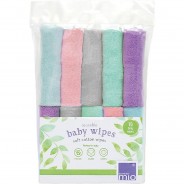 Preisvergleich für Heimtextilien: Waschlappen baby, wiederverwendbar, Wolke, 10  Stk. blau/lila