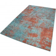 Preisvergleich für Heimtextilien: Kurzflorteppich Hot Spring 6mm pflegeleicht blau Gr. 60 x 110