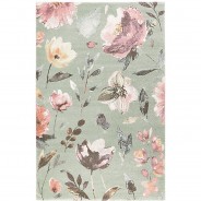 Preisvergleich für Heimtextilien: Kurzflorteppich Summer Breeze 13mm pflegeleicht mint Gr. 133 x 200