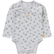 Preisvergleich für Strampler & Spieler: Wickelbody  grau/anthrazit Gr. 68 Jungen Baby