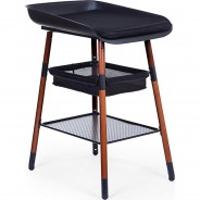 Preisvergleich für Wickelmöbel: Wickeltisch EVOLUX nut/schwarz braun/schwarz