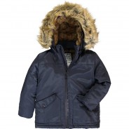 Preisvergleich für Jacken & Outdoorkleidung: Winterjacke  dunkelblau Gr. 128 Jungen Kinder