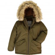 Preisvergleich für Jacken & Outdoorkleidung: Winterjacke  dunkelgrün Gr. 122 Jungen Kinder