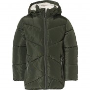 Preisvergleich für Jacken & Outdoorkleidung: Winterjacke NKFMAKE  (recycelt) khaki Gr. 140 Mädchen Kinder