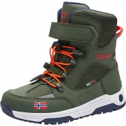 Preisvergleich für Schuhe: Winterstiefel LOFOTEN  grün/orange Gr. 29 Jungen Kinder