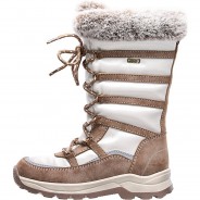 Preisvergleich für Schuhe: Winterstiefel MATHILDA  braun/weiß Gr. 35 Mädchen Kinder