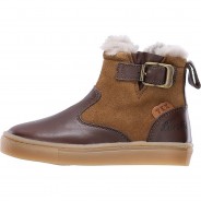 Preisvergleich für Schuhe: Winterstiefel PASCAL mit Lammfell  braun Gr. 33 Jungen Kinder