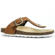 Preisvergleich für Schuhe: Zehentrenner  cognac Gr. 32 Mädchen Kinder