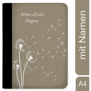 Preisvergleich für Schulbedarf: Zeugnismappe / Dokumentemappe mit Name personalisiert Pusteblume Beige beige