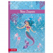 Preisvergleich für Schulbedarf: Zeugnismappe Meerjungfrau Glitter A4, wattiert, inkl. 10 Einlagen