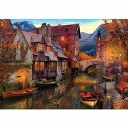 Preisvergleich für Puzzle: Art Puzzle Canal Boats 2000 Teile Puzzle Art-Puzzle-5476