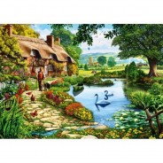 Preisvergleich für Puzzle: Bluebird Puzzle Cottage by the Lake 1000 Teile Puzzle Bluebird-Puzzle-70315-P