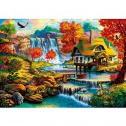 Preisvergleich für Puzzle: Bluebird Puzzle Country House by the Water Fall 1000 Teile Puzzle Bluebird-Puzzle-70339-P