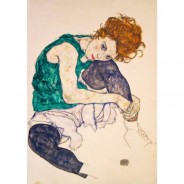 Preisvergleich für Puzzle: Bluebird Puzzle Egon Schiele - Seated Woman with Legs Drawn Up, 1917 1000 Teile Puzzle Art-by-Bluebird-60092