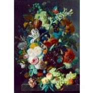 Preisvergleich für Puzzle: Bluebird Puzzle Jan Van Huysum - Still Life with Flowers and Fruit, 1715 1000 Teile Puzzle Art-by-Bluebird-60072
