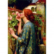 Preisvergleich für Puzzle: Bluebird Puzzle John William Waterhouse - The Soul of the Rose, 1903 1000 Teile Puzzle Art-by-Bluebird-60096