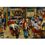 Preisvergleich für Puzzle: Bluebird Puzzle Pieter Brueghel the Younger - The Tax-collector's Office, 1615 1000 Teile Puzzle Art-by-Bluebird-60085