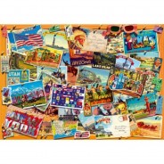 Preisvergleich für Puzzle: Bluebird Puzzle Postcard (USA) 1000 Teile Puzzle Bluebird-Puzzle-70309-P