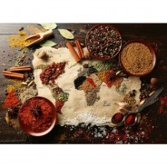 Preisvergleich für Puzzle: Bluebird Puzzle World Map in Spices 3000 Teile Puzzle Bluebird-Puzzle-70014