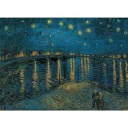 Preisvergleich für Puzzle: Clementoni Van Gogh Vincent: Sternennacht über der Rhone 1000 Teile Puzzle Clementoni-39344