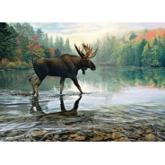 Preisvergleich für Puzzle: Cobble Hill / Outset Media Moose Crossing 1000 Teile Puzzle Cobble-Hill-80344