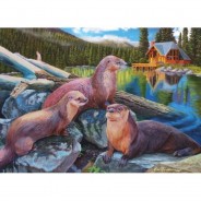 Preisvergleich für Puzzle: Cobble Hill / Outset Media River Otters 1000 Teile Puzzle Cobble-Hill-80164