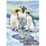 Preisvergleich für Puzzle: Cobble Hill / Outset Media XXL Teile - Penguin Family (Family) 350 Teile Puzzle Cobble-Hill-54640