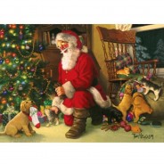 Preisvergleich für Puzzle: Cobble Hill / Outset Media XXL Teile - Santa's Lucky Stocking 350 Teile Puzzle Cobble-Hill-54611
