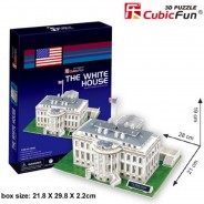 Preisvergleich für Puzzle: Cubic Fun Puzzle 3D - Washington: Weisses Haus 65 Teile Puzzle Cubic-Fun-C060H